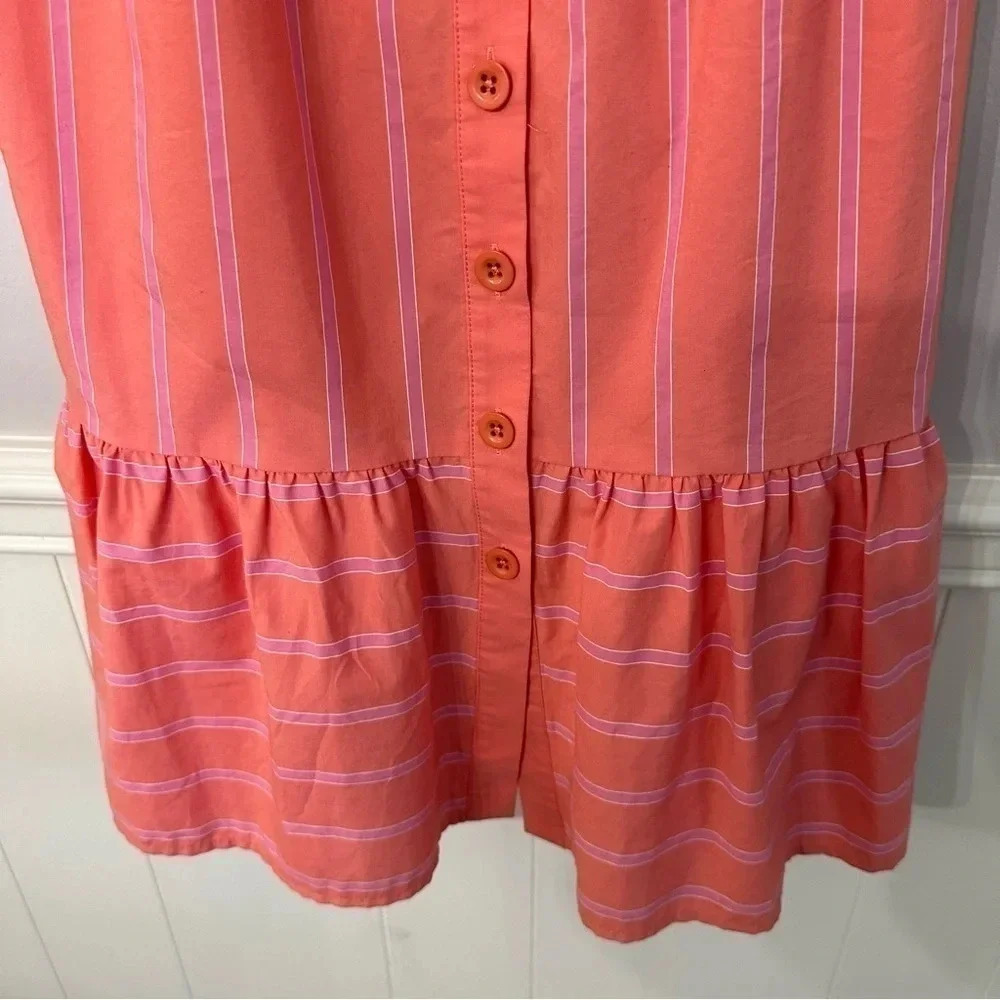 Gal Meets Glam Ariel Pink Stripe Dress with Square Neckline Size US 8 GUC - Picture 5 of 10